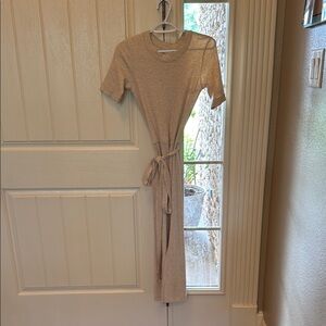 Club Monaco Beige Long Sleeve Dress
